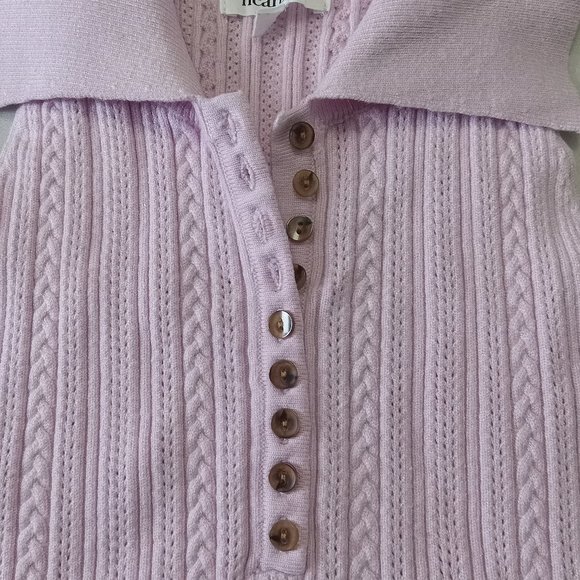 HEARTLOOM ~ Ribbed Knit Collared Tank Top - Picture 6 of 11